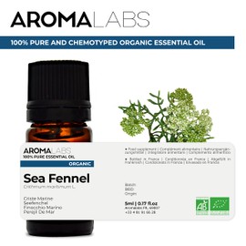 BIO - SEA Fennel Essential Oil - 5mL - 100% Pure, Natural, Chemotyped and AB Certified - AROMA LABS (French Brand)