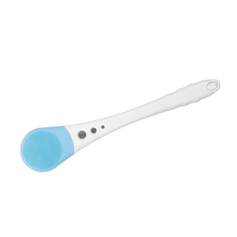 Electric Body Scrubber Shower Brush Long Handle Waterproof Cordless Body