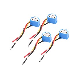 A ABSOPRO DC 12 V H4 Auto-Glühbirnen-Kabelbaum, Keramik-Adapter, 4 Stück