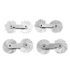 4Pcs Stainless Steel Radius Gauge, Portable Concave Convex External Internal