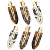 Mikinona 6pcs No Bend Hair Clips for Women Acetate Alligator