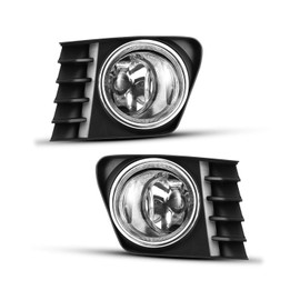 Front Bumper Fog Driving Light Assembly OEM Replacement Series for 2012-2014 Toyota Prius V With Clear Lens 2PCS with Switch and Wiring Kit AUTOWIKI