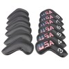 Golf Builder 12pcs/Set Black Leather USA Golf Club Iron Head