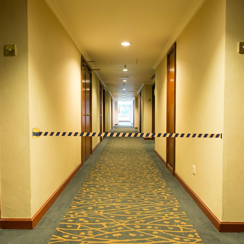 PATIKIL Fixed Wall Mount Retractable Belt Barrier, 16.4 Ft Crowd