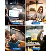 LED Desk Lamp with Clamp, Ultra-Bright Dual Light Architect Desk
