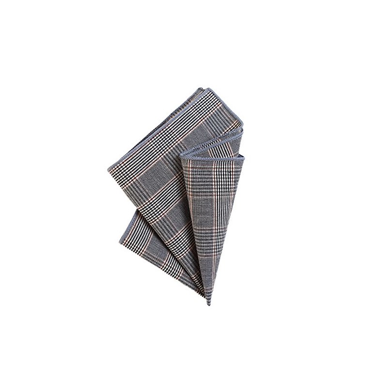DonDon Men's Pocket Square Handkerchief 23 x 23 cm Cotton