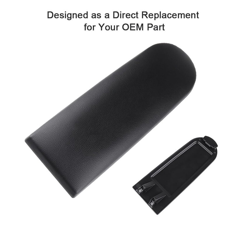ASTOU Black Center Console Lid Armrest Kit Replacement fit for