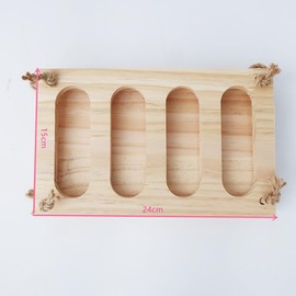 Hay Feeder for Cage, Guinea Pig Chinchilla, Feeder Rack, Wooden Hay Rack, Hook Accessories, Rabbit Hutch Feeder Wooden Hay Hanging