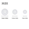 100 PCS Round White Button 10mm Resin Sewing Buttons 4