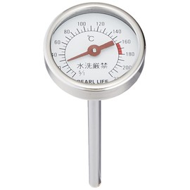 PEARL METAL Friday's Dedicated Thermometer for Frying Plate, Analog 3.9 inches (100 mm) H-5850