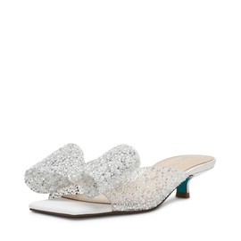 Betsey Johnson Women's Babe Pump, Pearl Multi, 6.5