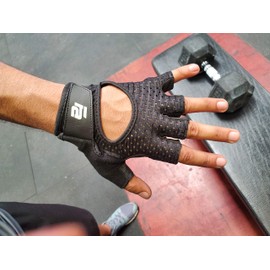 New Improved Fit Active Sports 2.0 Ventilated Weight Lifting Workout Gloves with Adjustable Wrist Wraps for Gym Exercise, Weightlifting, Pull Ups - Enhanced Palm for Maximum Grip (M, No WristWrap)