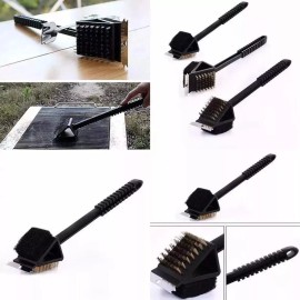 Grill Cepillo Limpiador Doble Quita Grasa Asador Parrilla