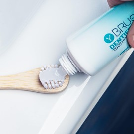 Y-Brush - Toothpaste Bio Tube - Set of 2 - Made in France - Mint Flavour - 99% Natural - Fluoride - Anti Caries - for Sensitive Gums