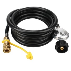 12ft F271803 Propane Hose Adapter for Heater Big Buddy Indoor/Outdoor Heater, 3/8 inch Quick Connect Disconnect Fitting x QCC1 Propane Tank Connectors