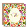 Wee Blue Coo HAPPY EASTER EGG FLOWERS BLANK GREETINGS CARD
