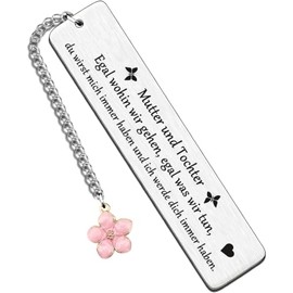 Mother and Daughter Bookmark - The Love Between A Mother and Daughter Is Forever Present - Gift for Birthday and Book Lovers
