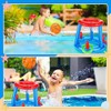 Pool Toys Pool Basketball Hoop Throwing Ring Set Inflatable Floating
