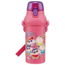 Skater PSB5SANAG-A Children's Water Bottle, Direct Drinking, 16.2 fl oz (480 ml), Plastic, One-Touch, Dishwasher Safe, Made in Japan