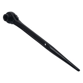 SENRISE Scaffolding Ratchet Wrench Metric Combination Ratchet Wrench Quick Release Wrench 12 Point Pointed Tail Black 14mm×17mm