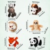 6 Pieces Jungle Animal Plush Toys Forest Stuffed Animals Set,