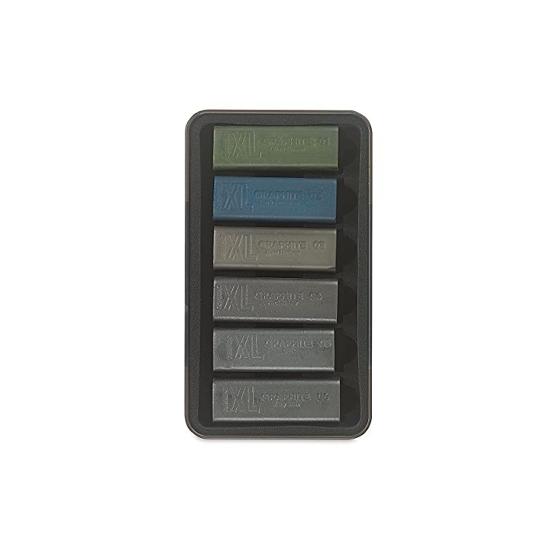 Derwent XL Tinted Graphite Drawing Blocks, Set of 6, Professional