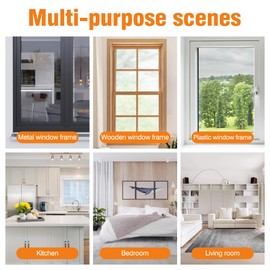 Seal and Save Tape Window Insulation Film Draught Proofing Kit Transparent Window Sealer for Winter Waterproof Tape for Leaks Weather Stripping for Doors Windows Draft Excluder Tape (7CM x 10CM)