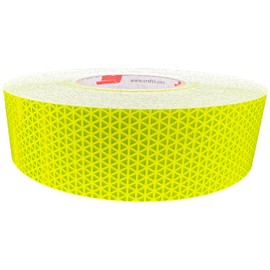 ORACAL 2"" Oralite V98 Lime Yellow Reflective Tape Sold in 5' 10' 20' & 30' Lengths Reflexite Orafol Prismatic Safety Tape (5' Feet)