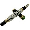 Jinhao - Pluma estilográfica de dragón de plata antigua, punta