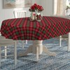 uwdfnwuif Christmas Tablecloth Winter Holiday Table Cloth Washable Christmas Plaid