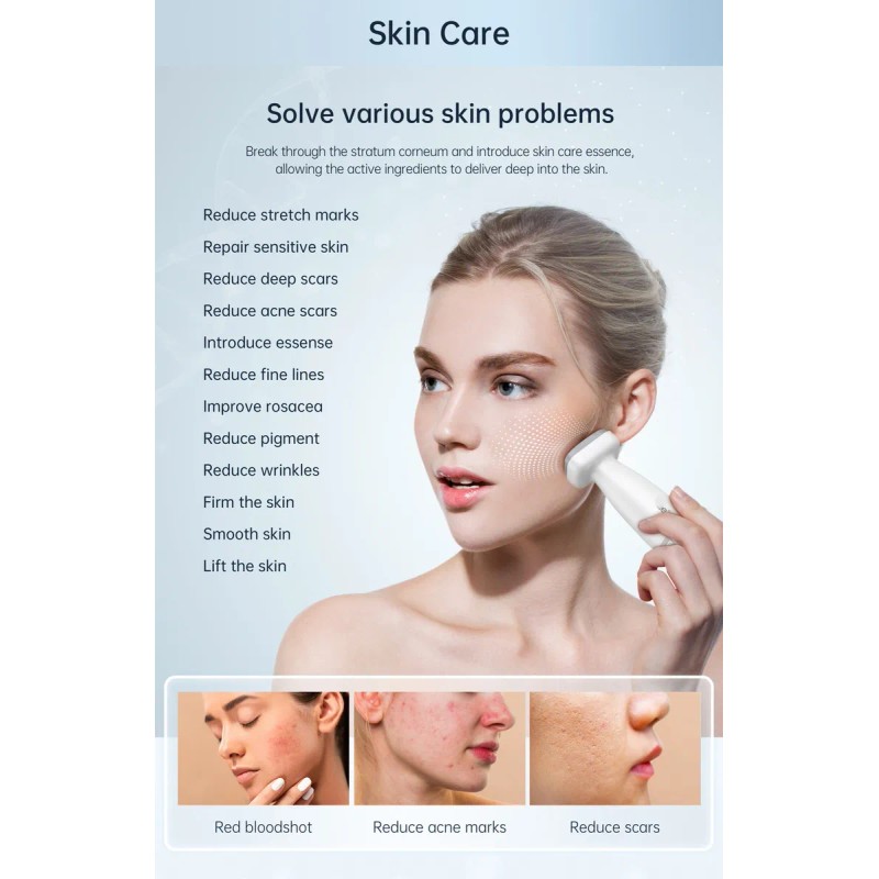 Shzhdikun Tamaño De Microagujas Ajustable 0-2 Mm Para Cabello Y