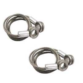 LAFORMO Peterbilt Hood Control Cables - 2 x Long Side, Silver Metal, Compatible with 1987-2010 Peterbilts 357, 375, 377, 378, 379, Front Hood Cable