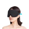 SEVERNO 3D Schlafmaske mit Memory Foam – Lichtundurchlässige Augenmaske für