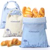 Perthlin 3 Pcs Beeswax Bread Bags for Sourdough Reusable Homemade