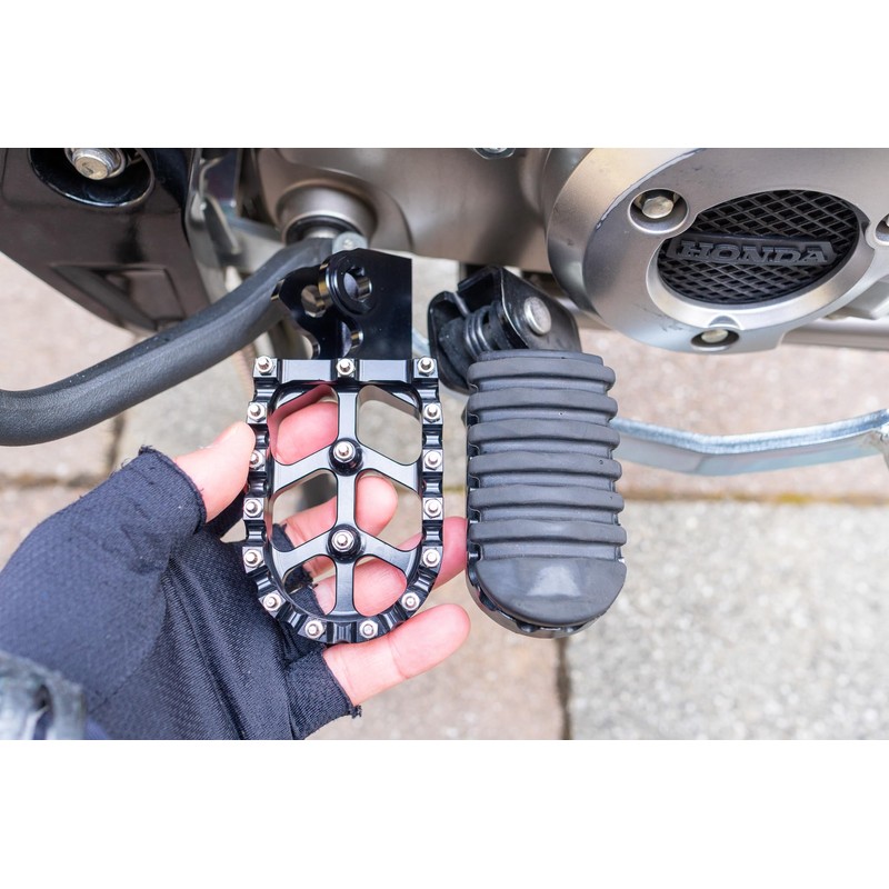 CustomGEAR CT125 Hunter Cub Wide Foot Pegs Aluminum Anti-Slip Step