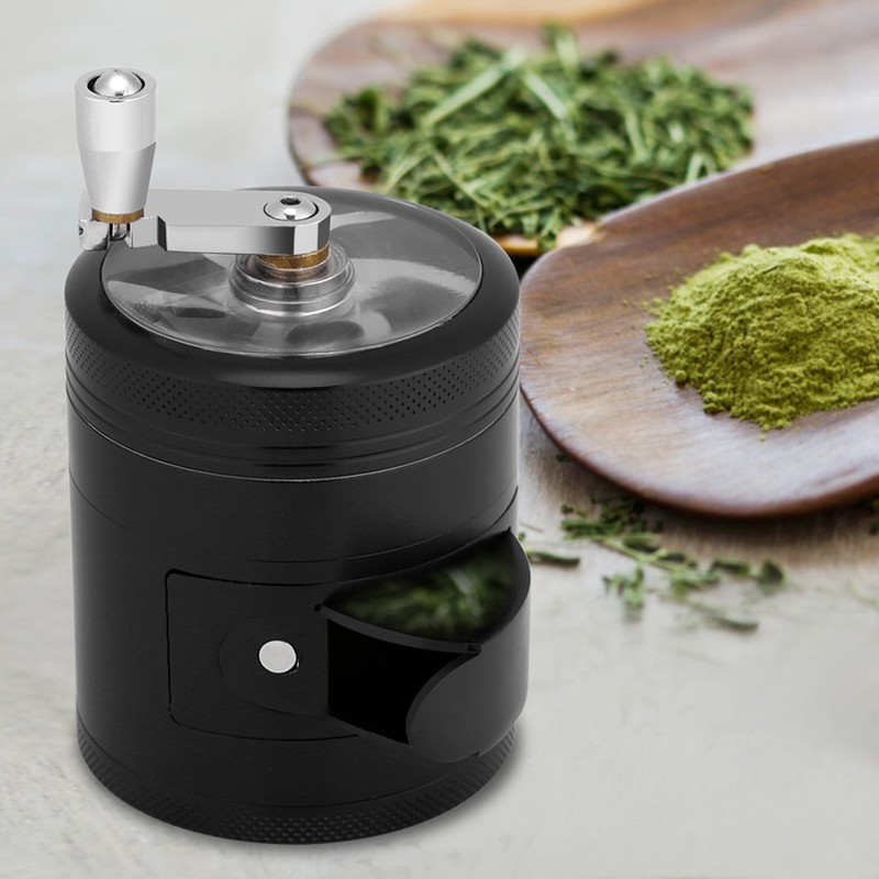 Manual Operated Zinc Alloy Herb &amp; Spice Kitchen Grinder with
