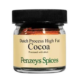 Dutch Process Cocoa Powder By Penzeys Spices .9 oz 1/4 cup jar (Pack of 1)