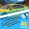 Extra Durable Window Deflectors in-Channel Window Visors Rain Guards Fit