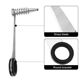 DONGKER Spiralschneider, 2 Stück Edelstahl Spiral Cutter, Hand Gemseschneider für Kartoffeln, Gemüse, Gurken und Karotten
