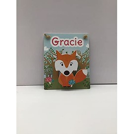 Gracie Children's Magnetic mini Clip Board school reminders reminder on Fridge wall plaque with spring peg with Funny Faced Squirrel