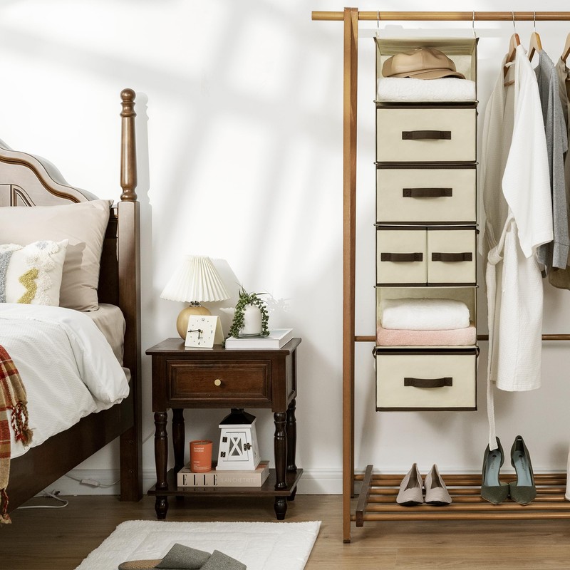 GRANNY SAYS Hanging Closet Organizers and Storage 6 Shelves, Closet