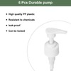 sourcing map 6Pcs Liter Pump Dispenser, 28/410 Universal Shampoo Container