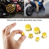 Qiilu 30Pcs Plastic & Electroplating Motorcycle Motorbike Screw Nut Bolt
