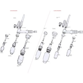 WeldingCity Miller Type Power Cable Adapter 195377 for Miller TIG Welding Welder Water-Cooled Torch 18 and 20