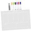 GANAZONO 1set Transparent Acrylic Memo Board Multi-Functional Desktop Message Board