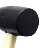 Takagi M&M Rubber Hammer, Wooden Handle, Black, 1/2 P