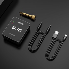LEKATO In-Ear Monitor Wireless System Transmitter and Belt Pack Receiver Auto Pairing Wireless IEM System for Studio/Band Rehearsal/Live Performance (Transmitter Only)