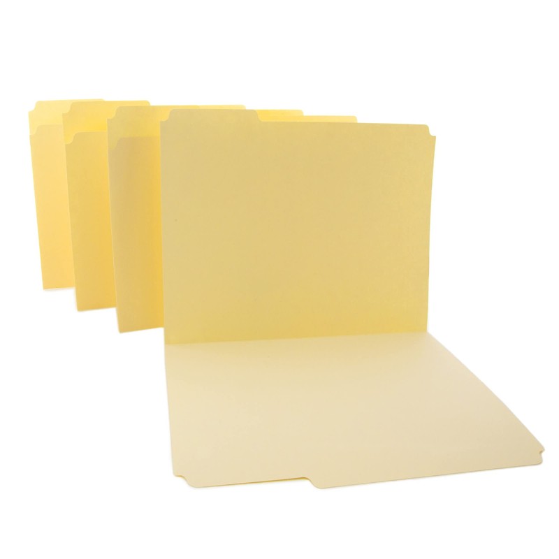 BAZIC Manila File Folder 1/3 Cut Letter Size, Left Right