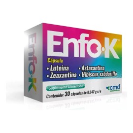 Enfo-k 30 Caps 0.642 G Luteina Zeaxantina Astaxantina