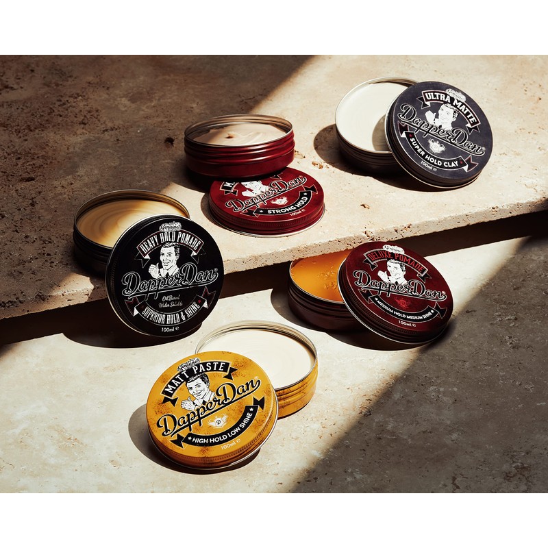 Dapper Dan Heavy Hold Pomade, Mens Hair Styling Product, 1